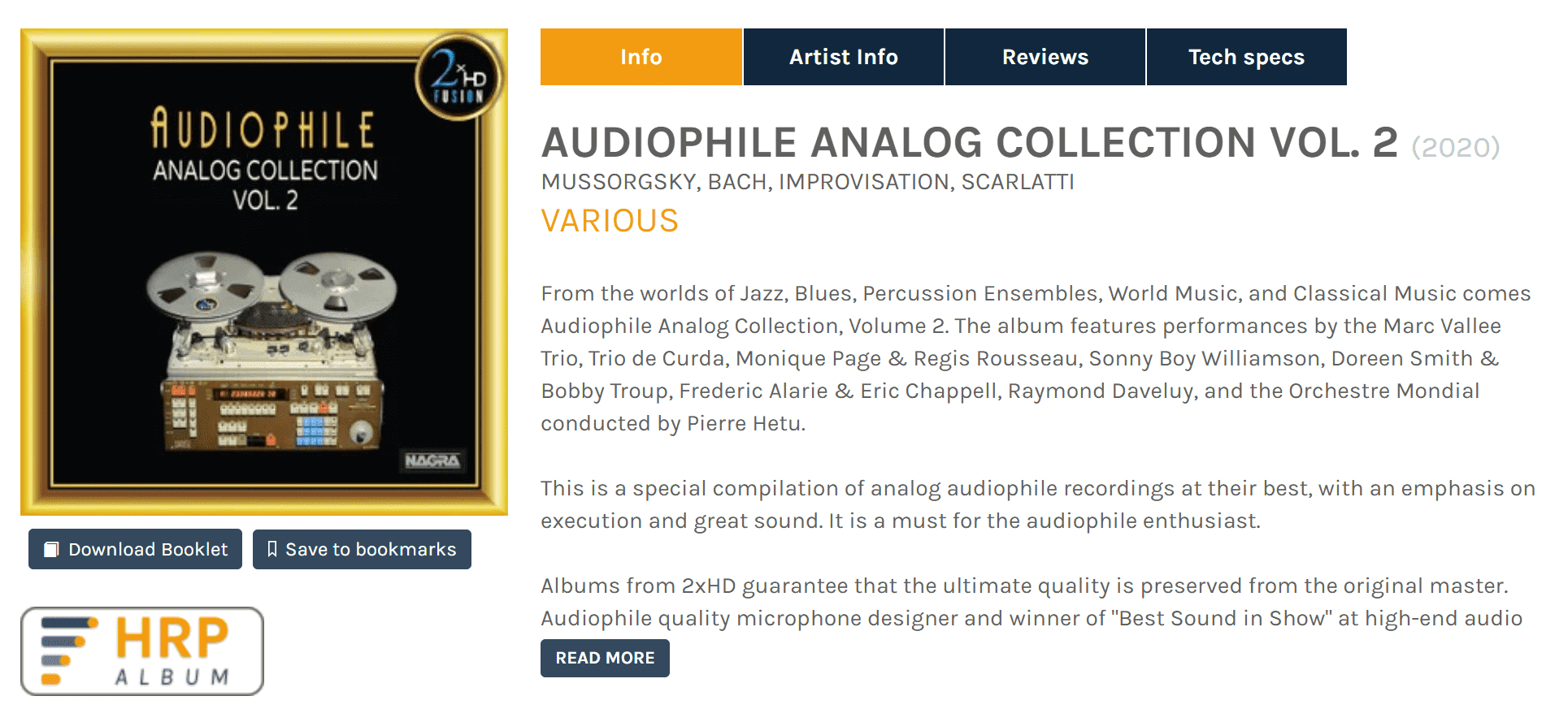 VA – Audiophile Analog Collection Vol. 2