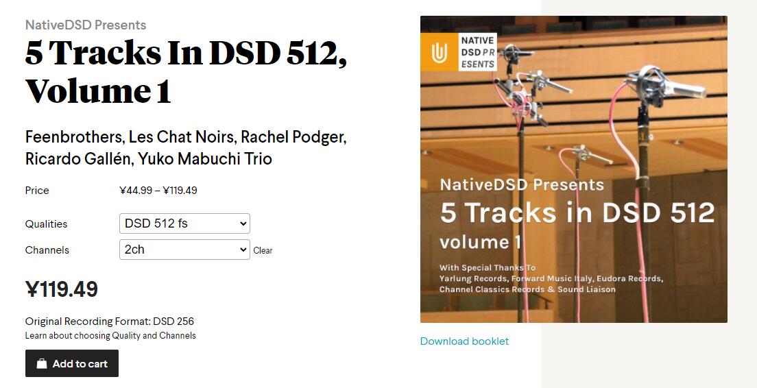 Nativedsd Presents 5 Tracks In Dsd512